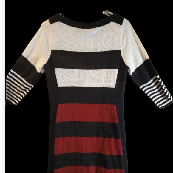Studio One Sweaters - Studio One New York Women's Dress Flowy Sweater Boat Neck Striped Bodyco…